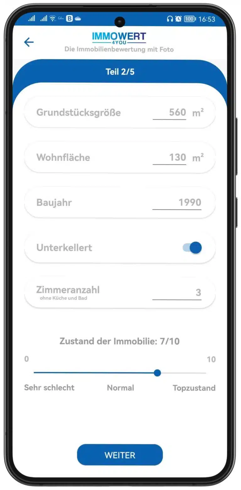 Immobilienbewertung Haus App