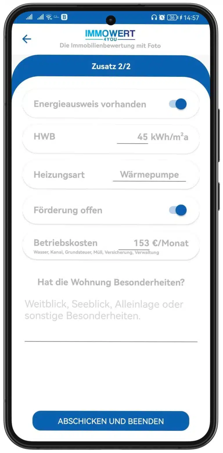 Immobilienbewertung Haus App